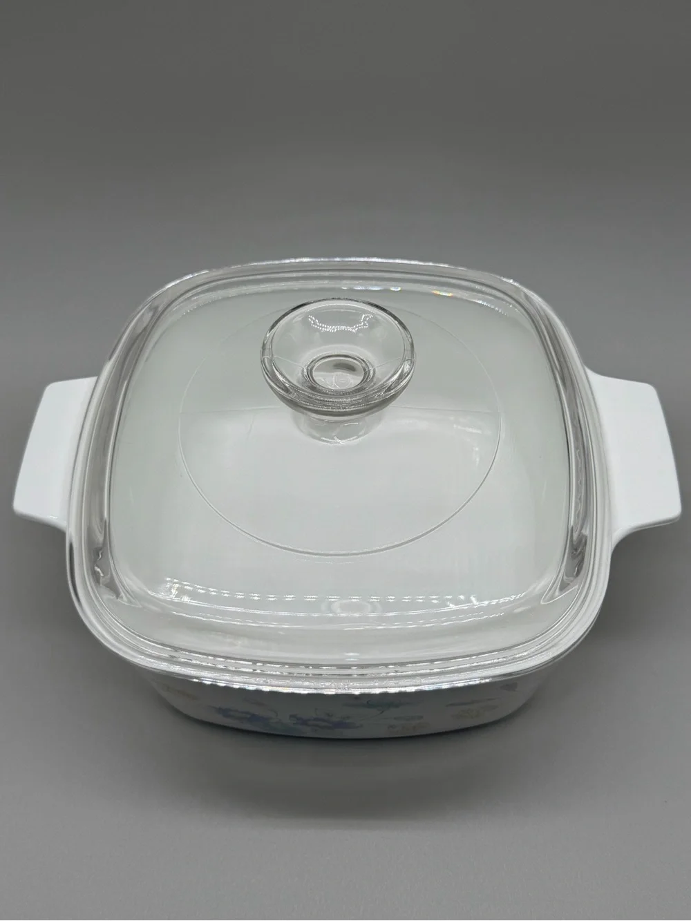 Vintage Corning Ware Pastel Bouquet 1.5L Casserole Dish A-1 1/2-B with Pyrex Lid